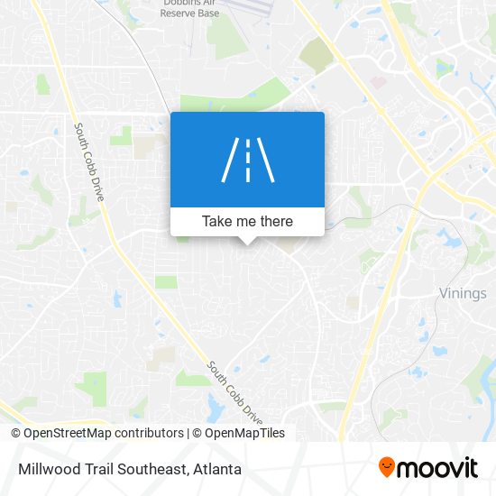 Millwood Trail Southeast map