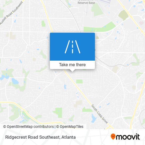 Ridgecrest Road Southeast map