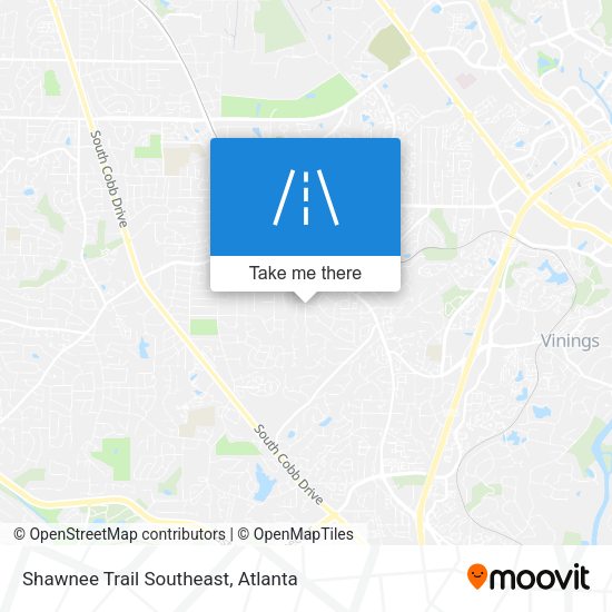 Shawnee Trail Southeast map