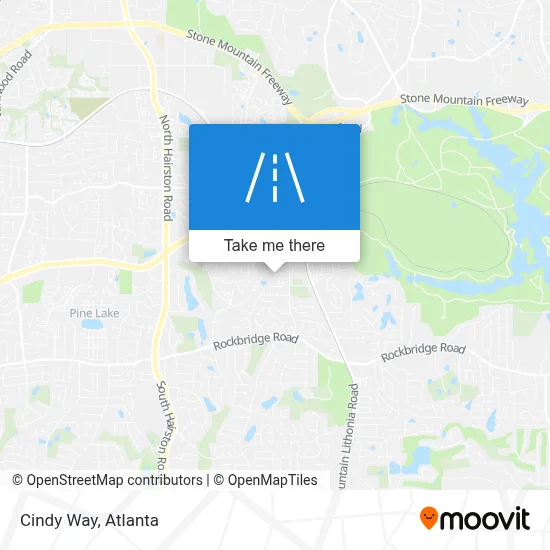 Cindy Way map