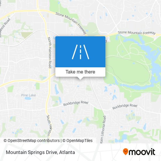 Mapa de Mountain Springs Drive