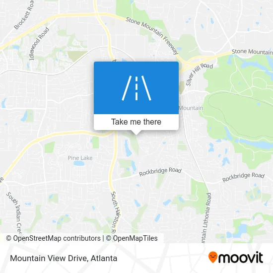 Mountain View Drive map