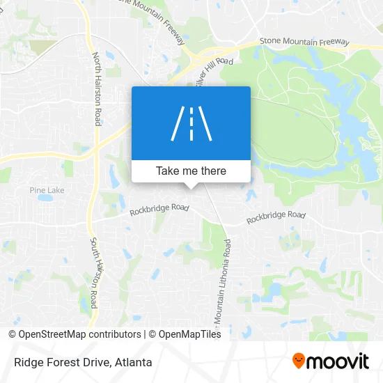 Ridge Forest Drive map