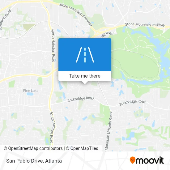 San Pablo Drive map