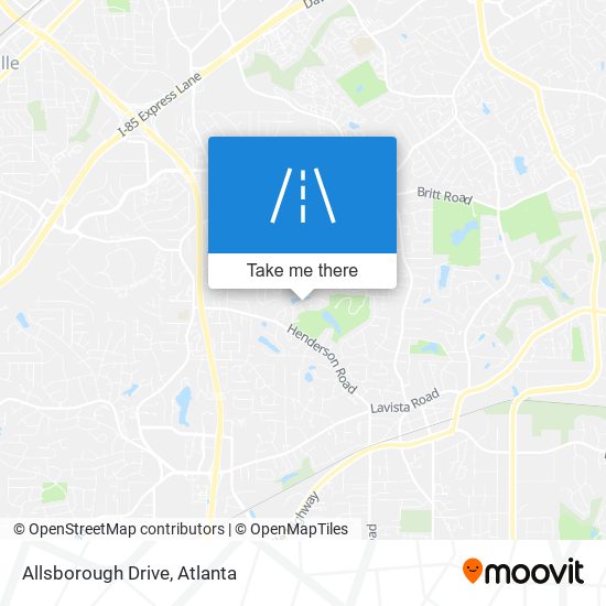 Mapa de Allsborough Drive