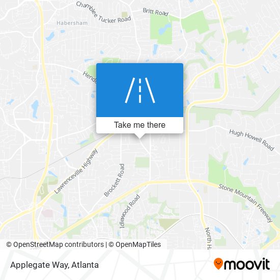 Applegate Way map