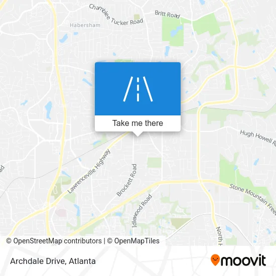 Archdale Drive map