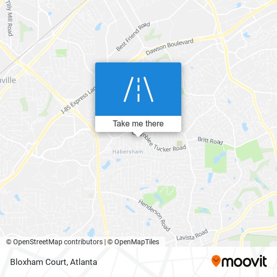 Bloxham Court map