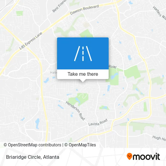 Briaridge Circle map