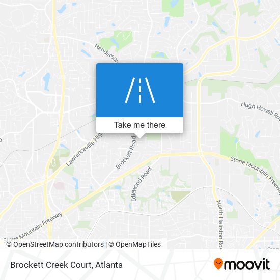 Brockett Creek Court map