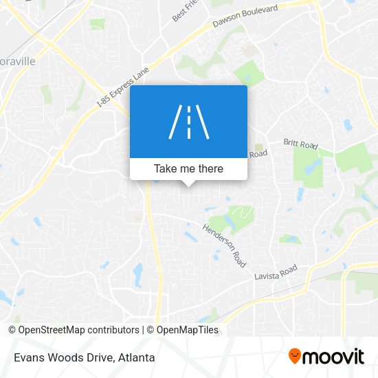 Mapa de Evans Woods Drive