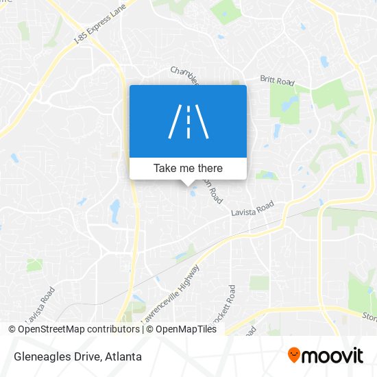 Mapa de Gleneagles Drive