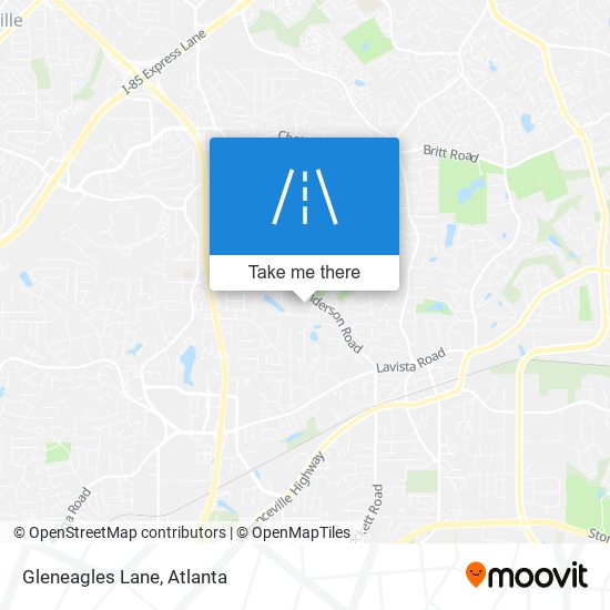 Gleneagles Lane map