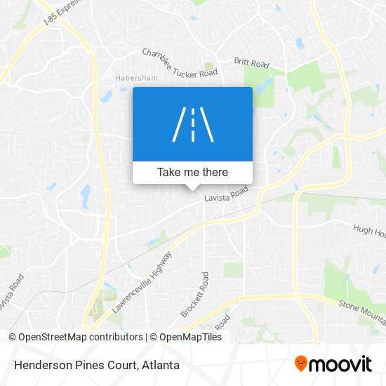 Mapa de Henderson Pines Court