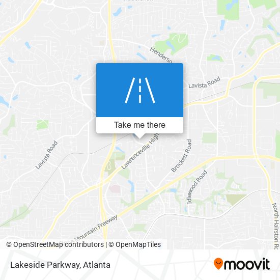 Mapa de Lakeside Parkway