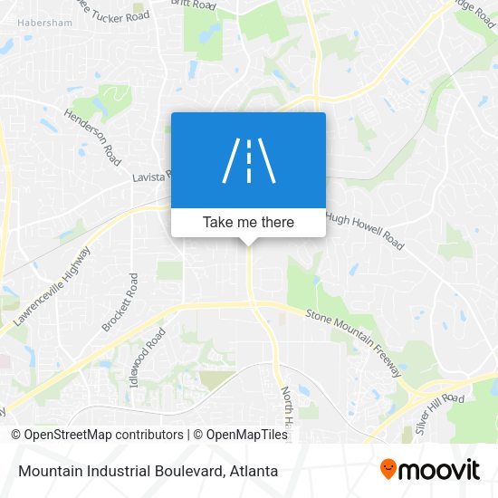 Mountain Industrial Boulevard map