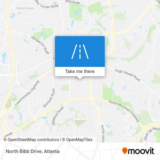 North Bibb Drive map