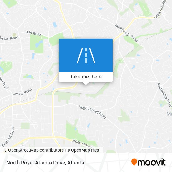 Mapa de North Royal Atlanta Drive