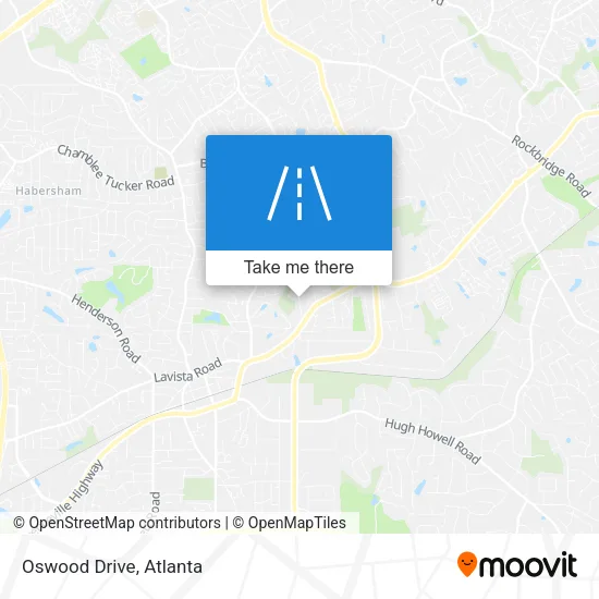 Oswood Drive map
