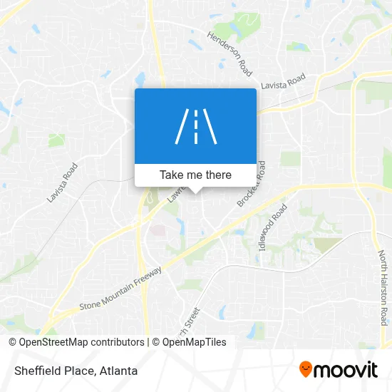 Sheffield Place map