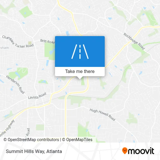 Summit Hills Way map