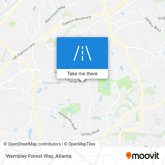 Wembley Forest Way map