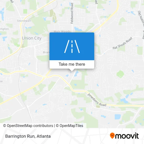 Barrington Run map