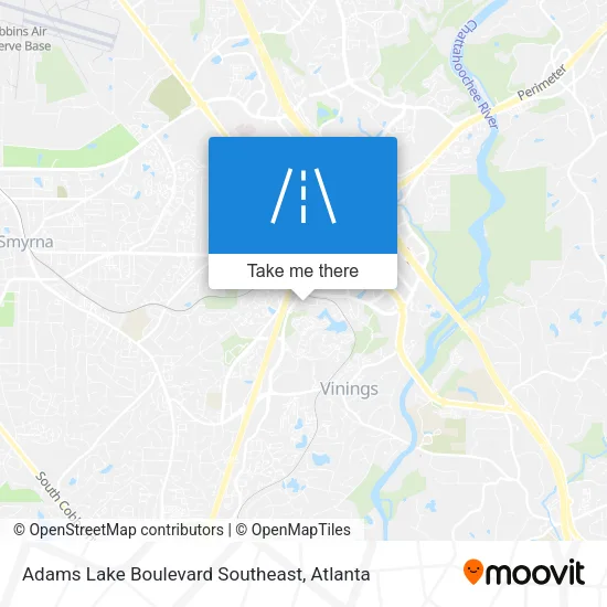 Adams Lake Boulevard Southeast map