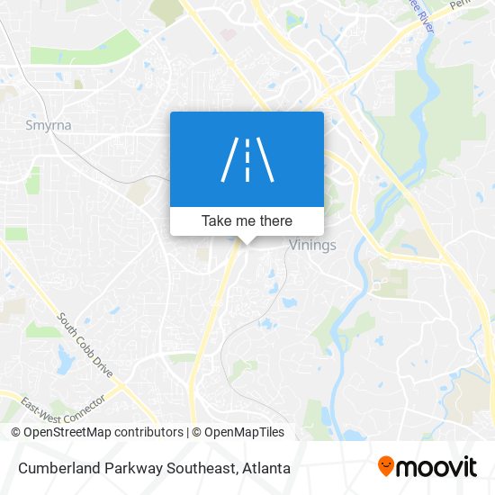 Cumberland Parkway Southeast map