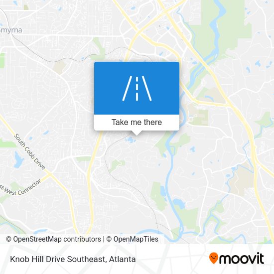 Knob Hill Drive Southeast map