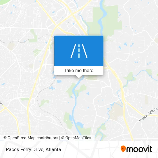 Paces Ferry Drive map
