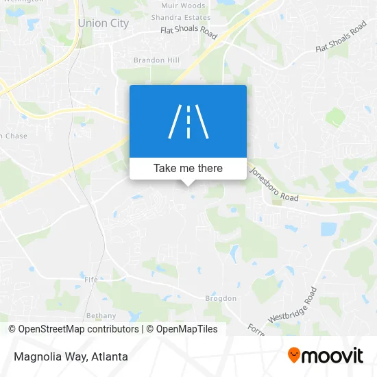Magnolia Way map