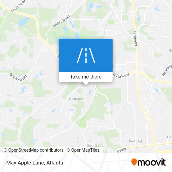 Mapa de May Apple Lane