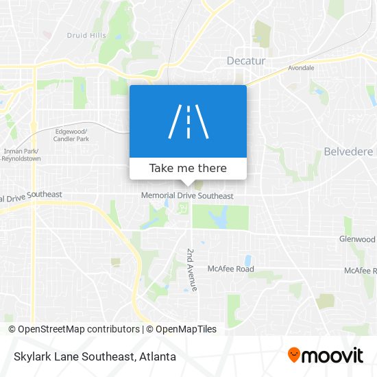 Mapa de Skylark Lane Southeast