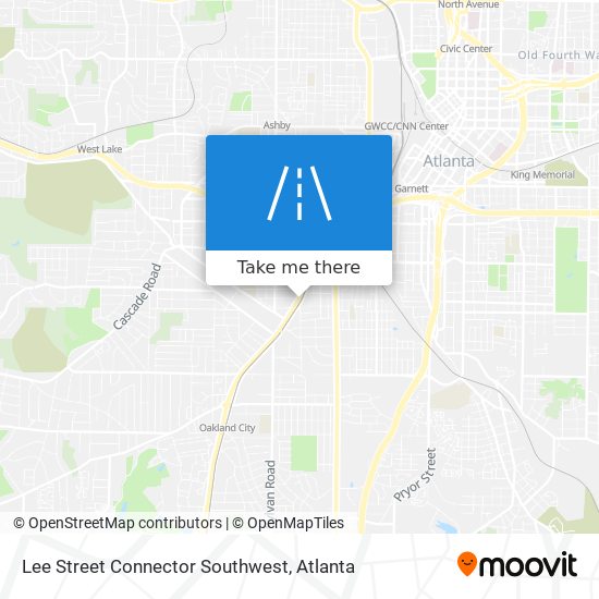 Mapa de Lee Street Connector Southwest