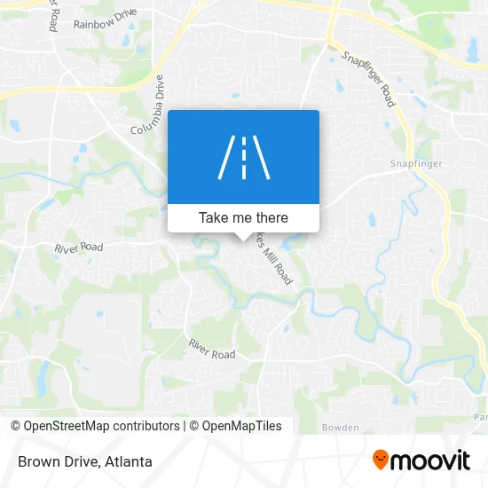 Brown Drive map