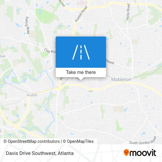 Davis Drive Southwest map