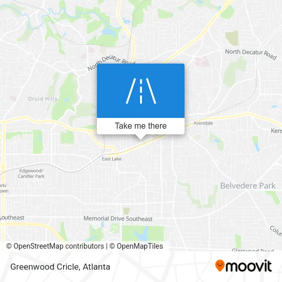 Greenwood Cricle map