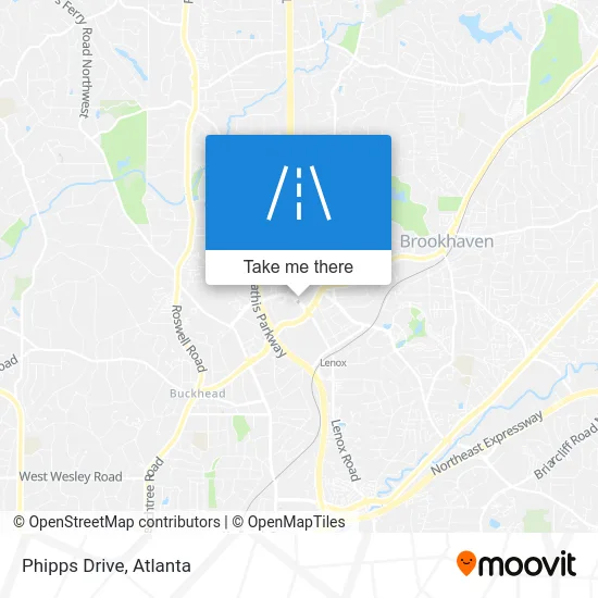 Phipps Drive map