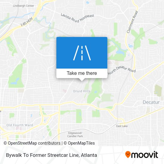 Bywalk To Former Streetcar Line map