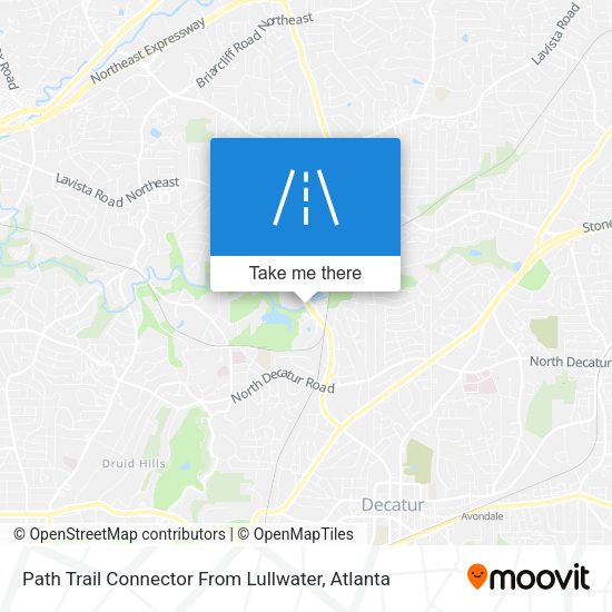 Path Trail Connector From Lullwater map