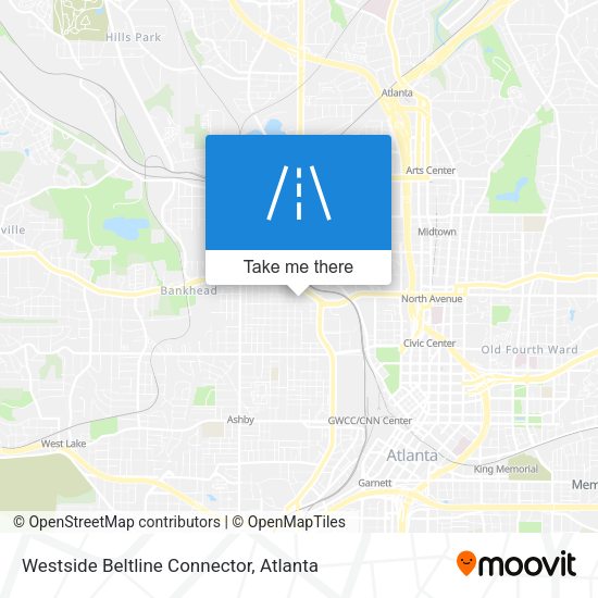 Westside Beltline Connector map