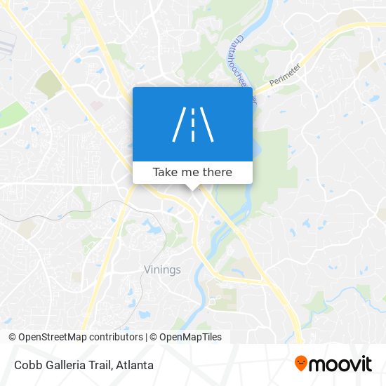 Mapa de Cobb Galleria Trail