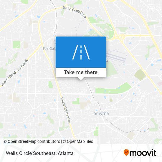 Wells Circle Southeast map