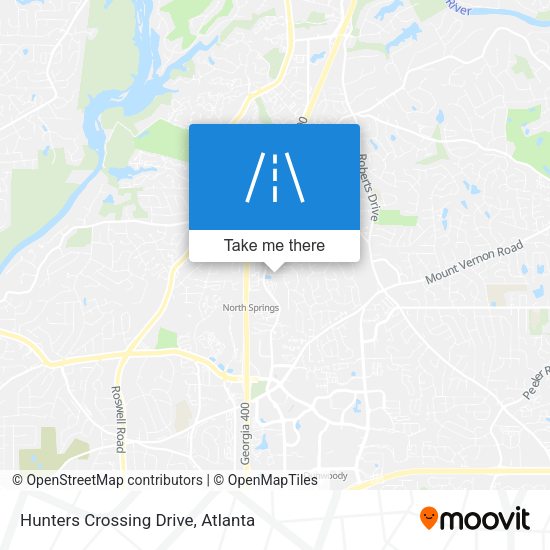 Hunters Crossing Drive map
