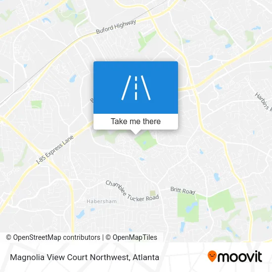 Mapa de Magnolia View Court Northwest