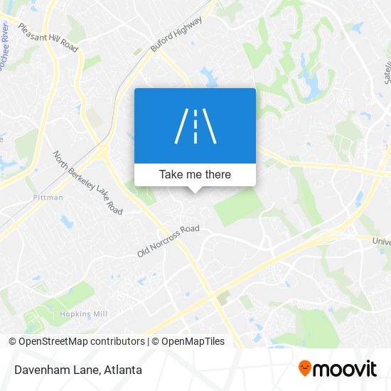 Davenham Lane map