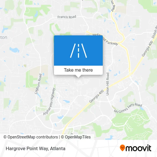 Hargrove Point Way map