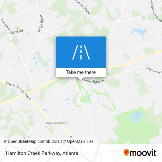 Mapa de Hamilton Creek Parkway