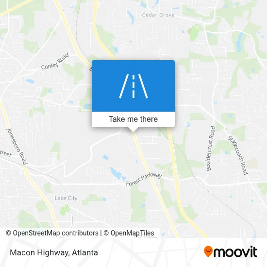 Macon Highway map